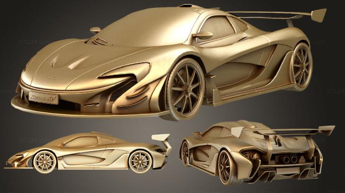 Автомобили и транспорт (McLaren P1, CARS_2418) 3D модель для ЧПУ станка